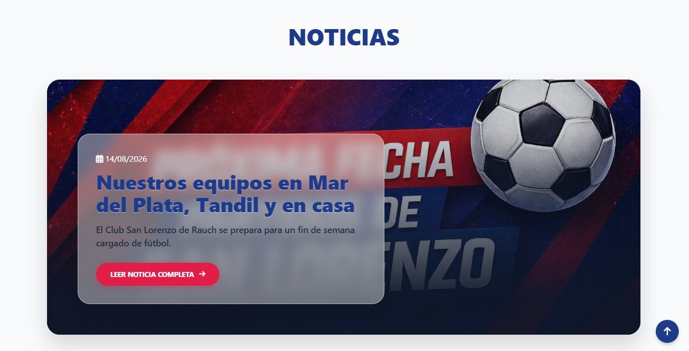Mi Sanlo Plus / Sistema Integral de Gestión - Club San Lorenzo de Rauch