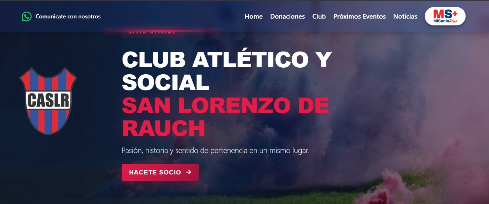 Mi Sanlo Plus / Sistema Integral de Gestión - Club San Lorenzo de Rauch