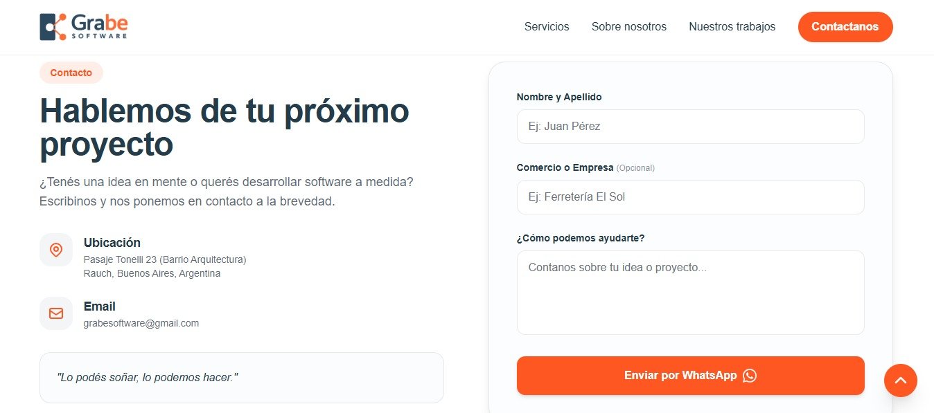 Grabe Software / Plataforma Web Oficial